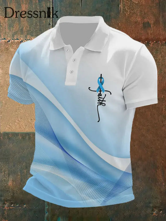 Männer Prostata krebs Bewusstsein T Shirt hellblau / S