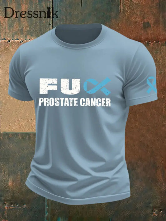Männer Prostata krebs Bewusstsein T Shirt Himmelblau / S