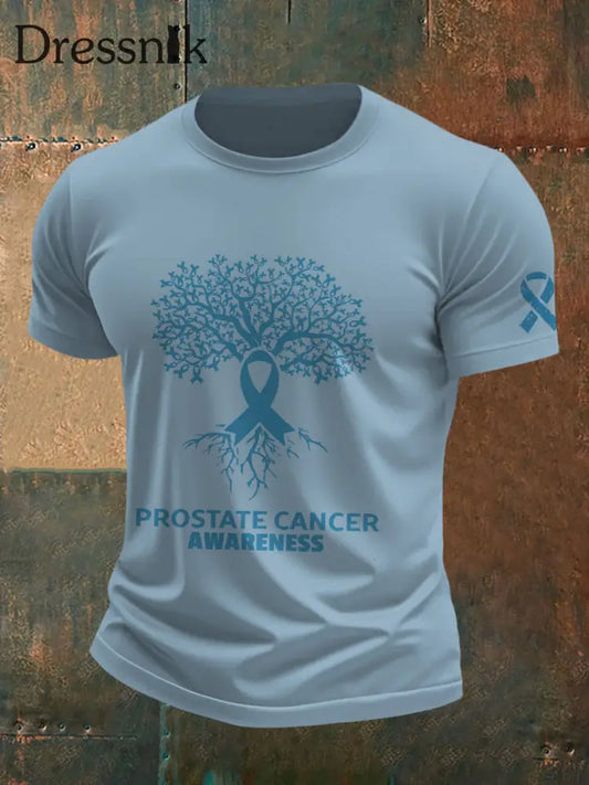 Männer Prostata krebs Bewusstsein T Shirt Himmelblau / S