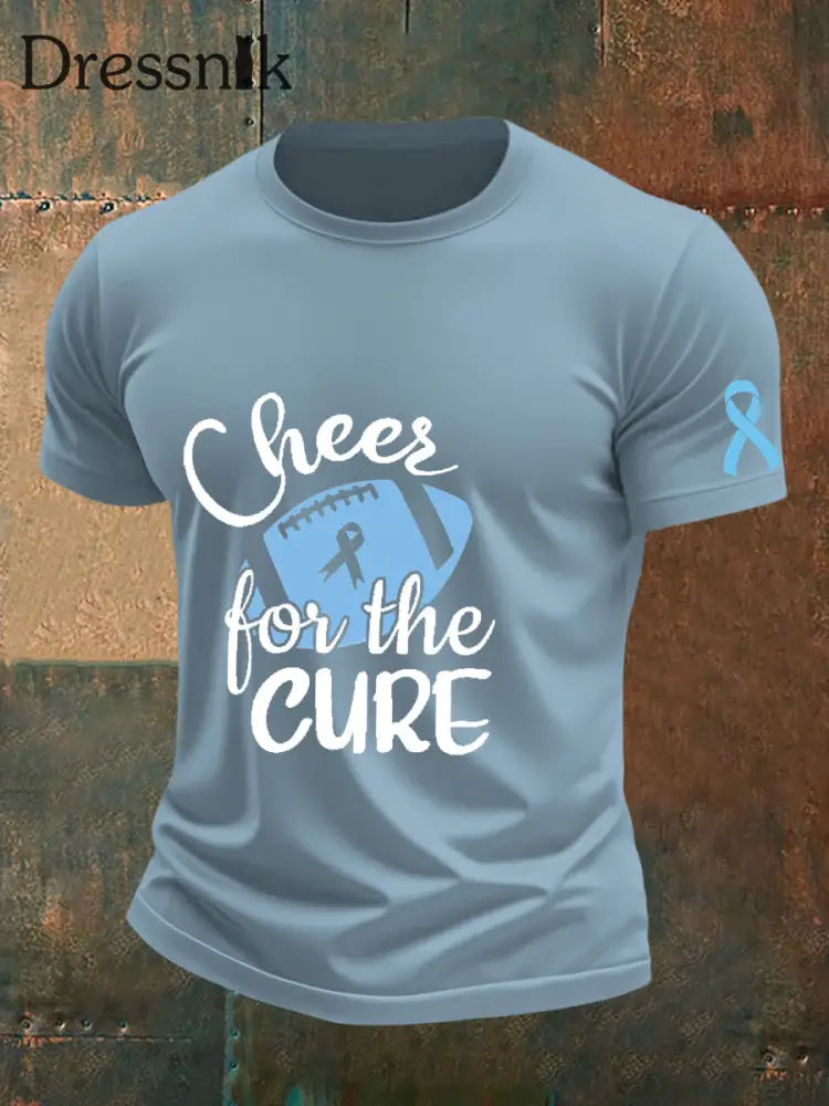 Männer Prostata krebs Bewusstsein T Shirt Himmelblau / S