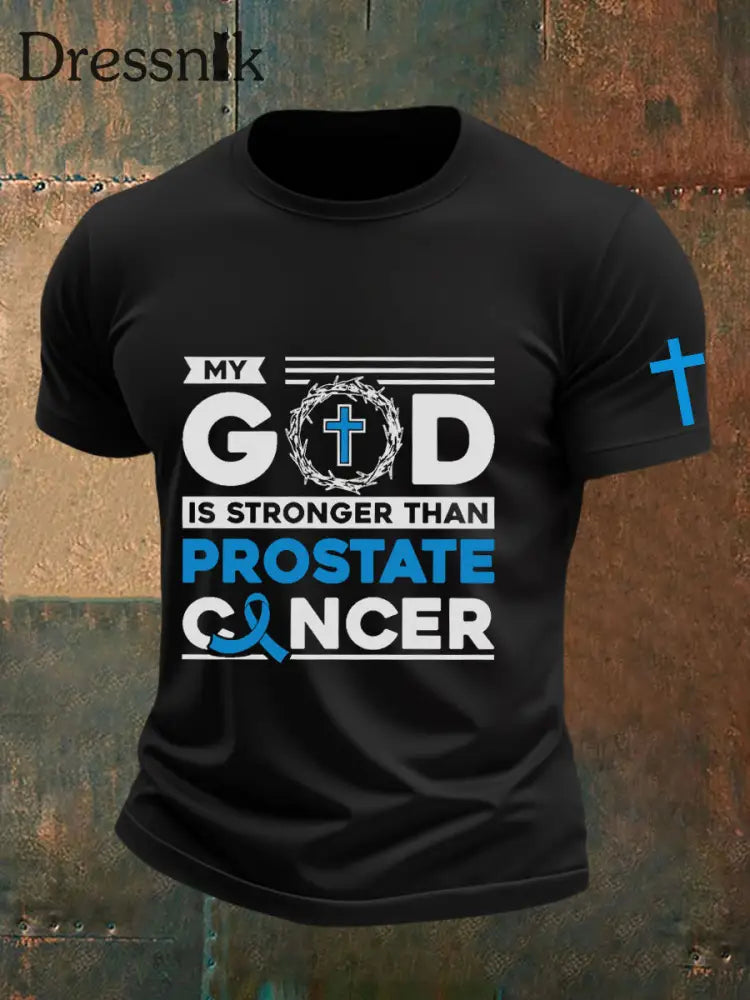 Männer Prostata krebs Bewusstsein T Shirt Schwarz / S