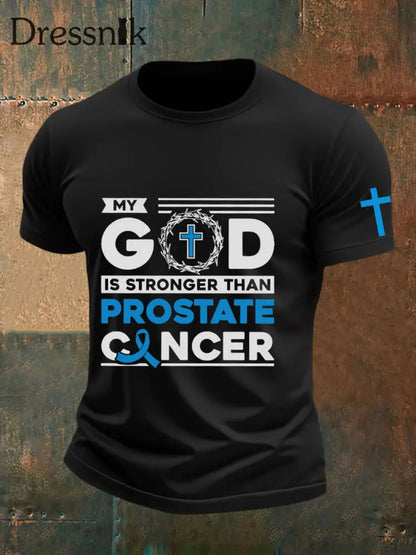 Männer Prostata krebs Bewusstsein T Shirt Schwarz / S