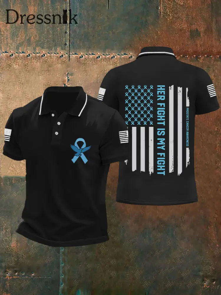 Männer Prostata krebs Bewusstsein T Shirt schwarz / S