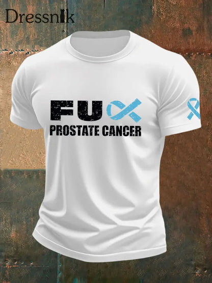 Männer Prostata krebs Bewusstsein T Shirt Weiß / S