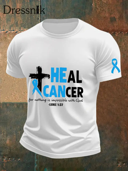 Männer Prostata krebs Bewusstsein T Shirt Weiß / S