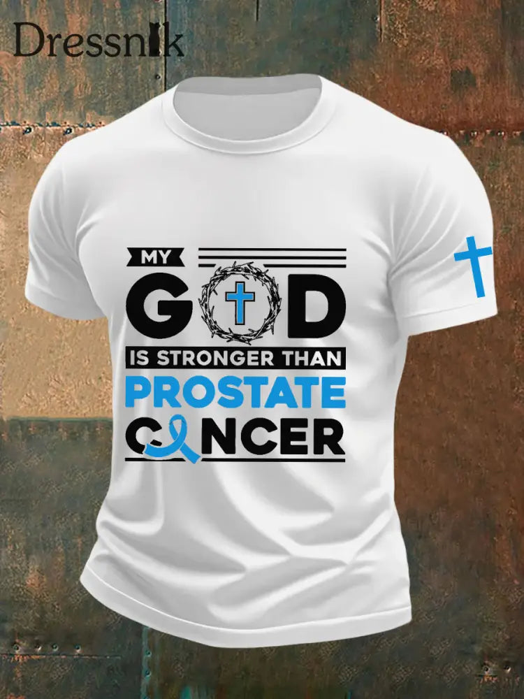 Männer Prostata krebs Bewusstsein T Shirt Weiß / S
