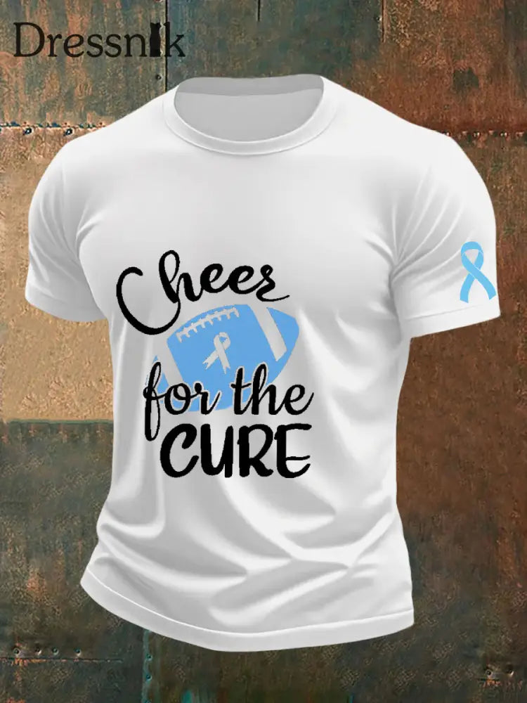 Männer Prostata krebs Bewusstsein T Shirt Weiß / S