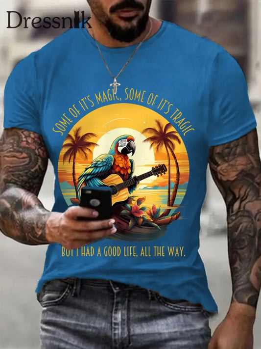 Männer sind etwas von ihr Magie einige davon sind tragisch aber ich hatte ein gutes Leben Papageien gitarre Casual