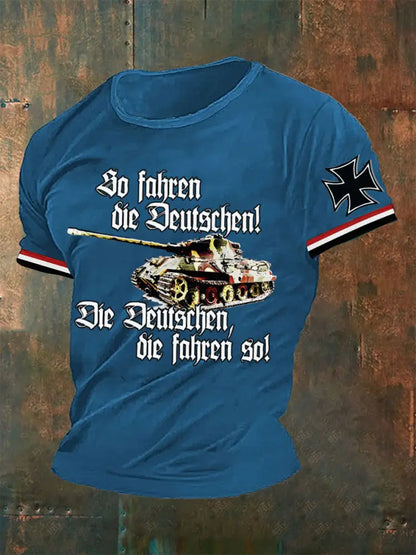 Männer So fahren die Deutschen Die Deutschen fahren so Herren T-Shirt Blau / S