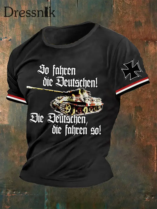 Männer So fahren die Deutschen Die Deutschen fahren so Herren T-Shirt Schwarz / S