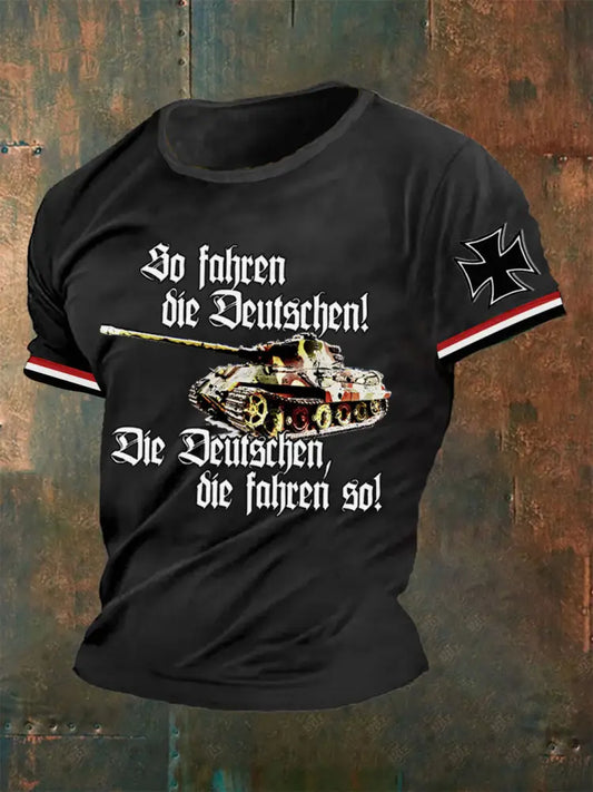 Männer So fahren die Deutschen Die Deutschen fahren so Herren T-Shirt Schwarz / S