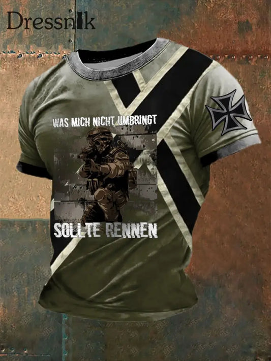 Männer waren nicht umbringt bedrucktes kurzärmliges T-Shirt als bild / S