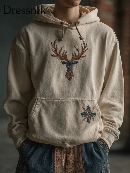 Männer Western Elk Hoodie als bild / S