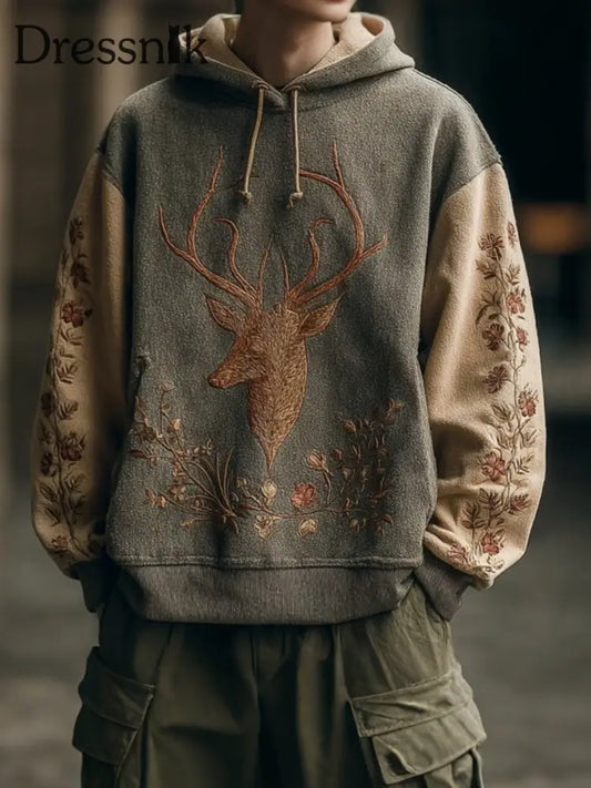 Männer Western Elk Hoodie als bild / S