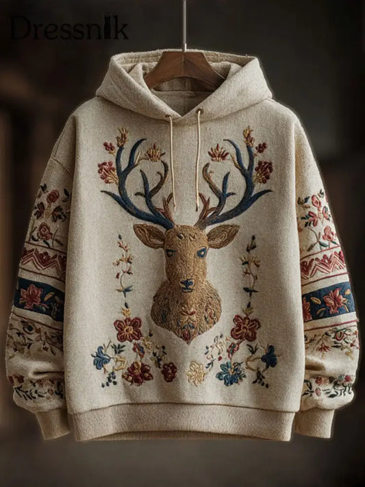 Männer Western Elk Hoodie als bild / S