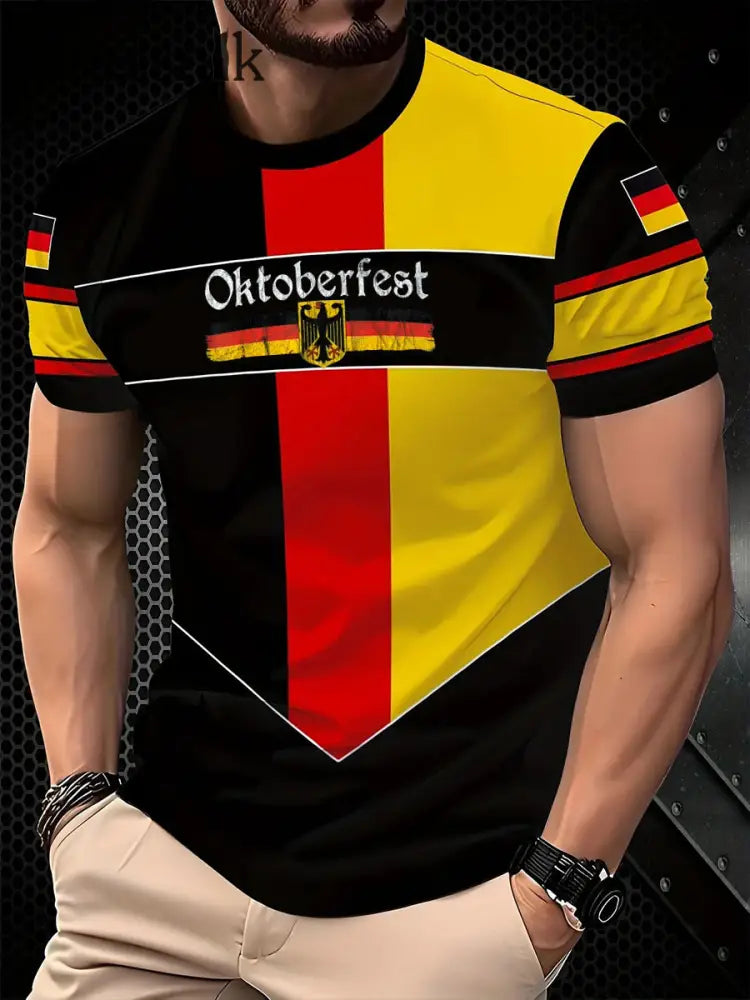 Men’s Oktoberfest Print T-Shirt As picture / S