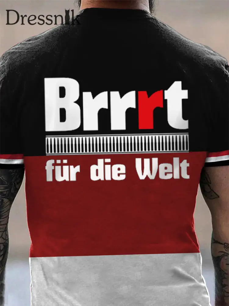 MG42 Maschinen gewehr bedrucktes Kurzarm-T-Shirt für Männer