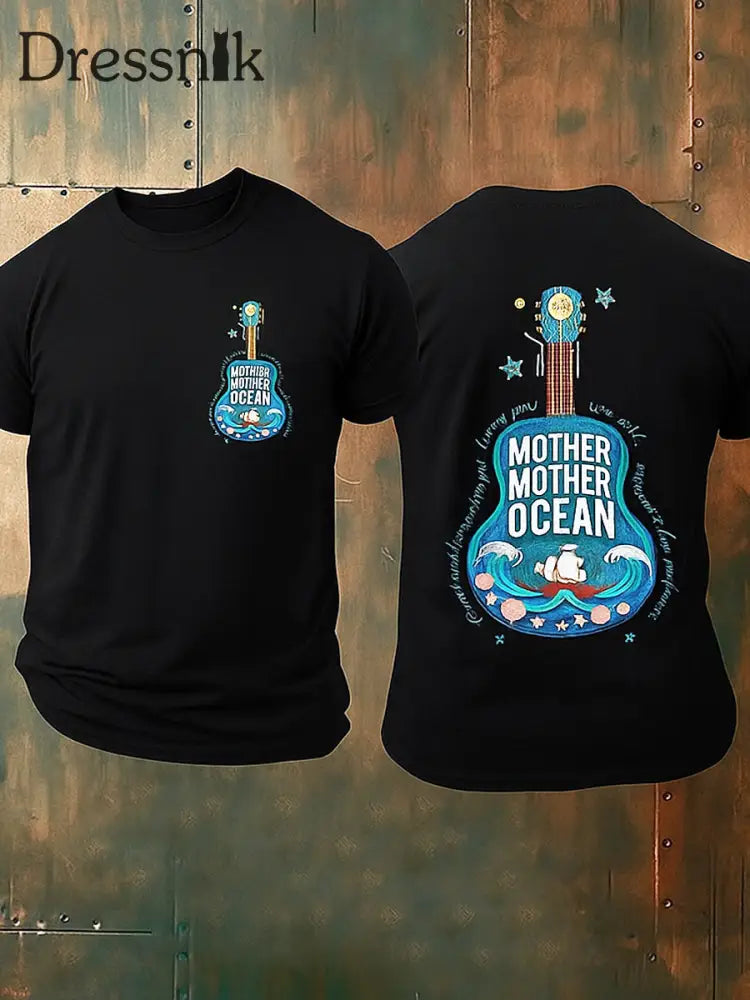 Mutter Mutter Ocean Jimmy Buffett bedrucktes Rundhals Sport Kurzarm T Shirt B / S