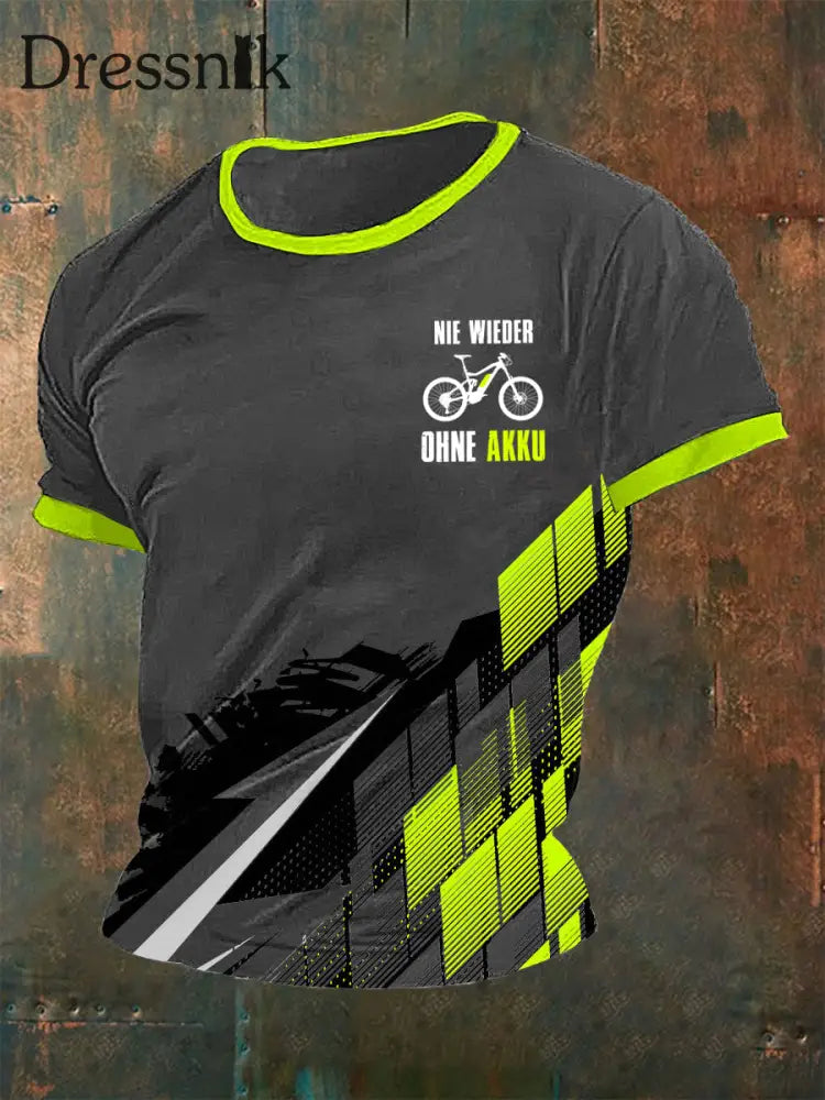 Neues T-Shirt für Männer ohne Akku Grau / S