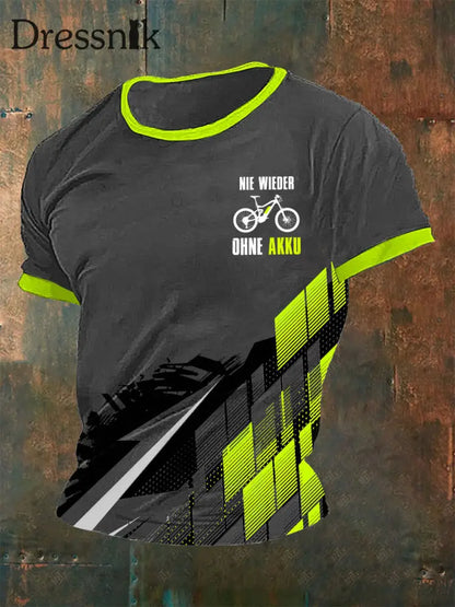 Neues T-Shirt für Männer ohne Akku Grau / S