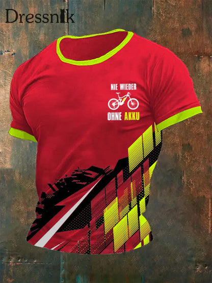 Neues T-Shirt für Männer ohne Akku Rot / S