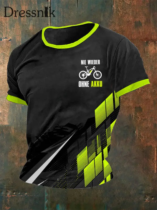 Neues T-Shirt für Männer ohne Akku Schwarz / S