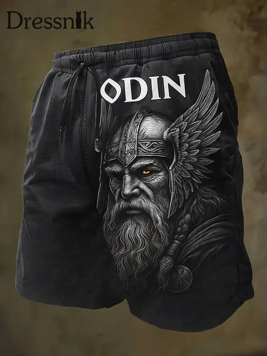 Norse Viking Künstlerisch bedruckte Vintage Taschen Freizeit shorts A / M