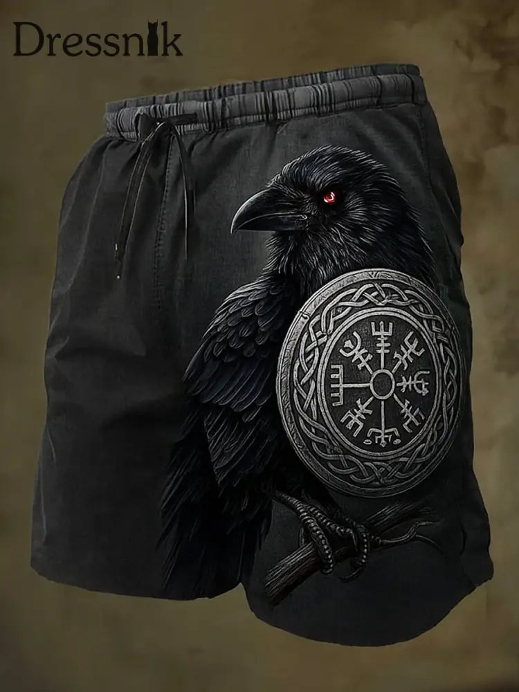 Norse Viking Künstlerisch bedruckte Vintage Taschen Freizeit shorts A / M