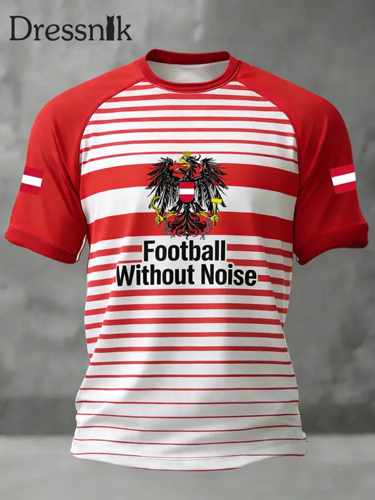 Österreich 2026 WM gestreiftes Freizeit trikot Rot / S