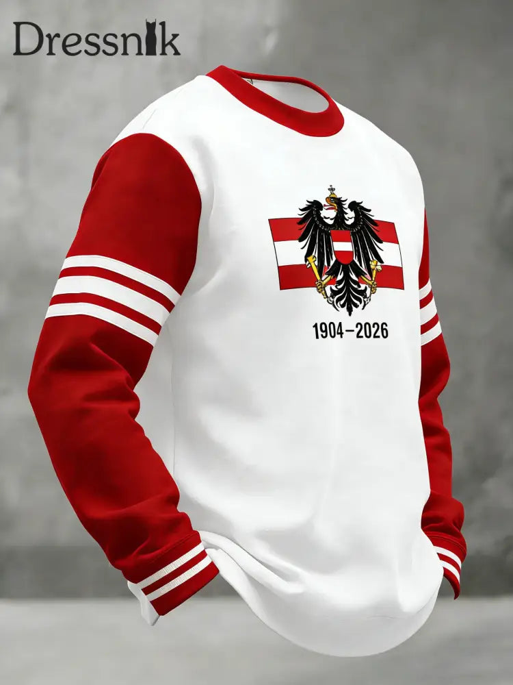 Österreich 2026 World Cup 1904-2026 Casual Crewneck Pullover Weiß / S