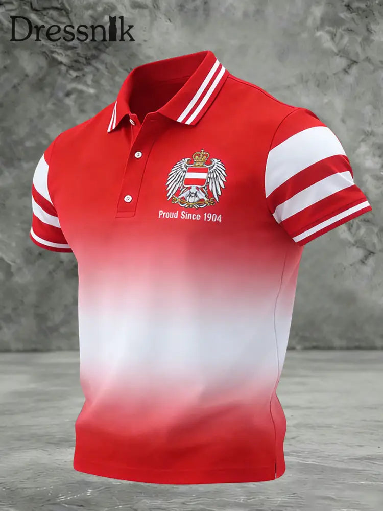 Österreich 2026 World Cup Casual Polo Shirt Rot / S
