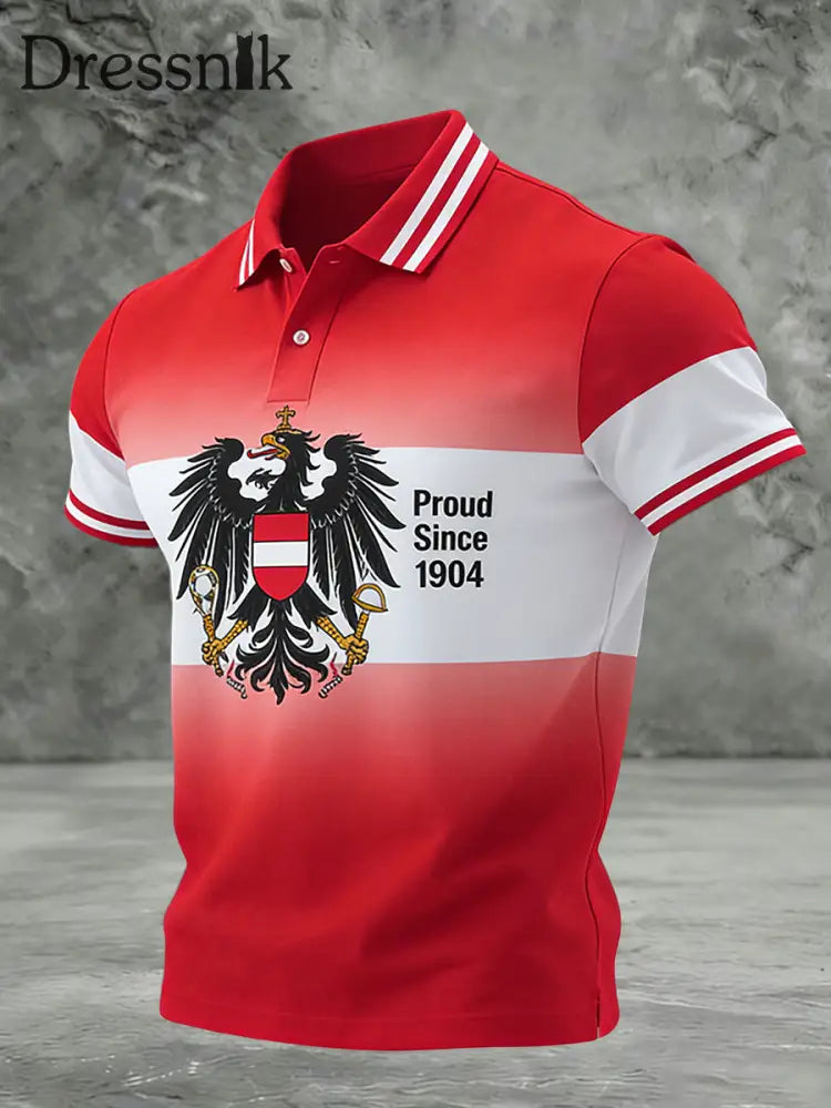 Österreich 2026 World Cup stolz seit 1904 Casual Polo Shirt Rot / S