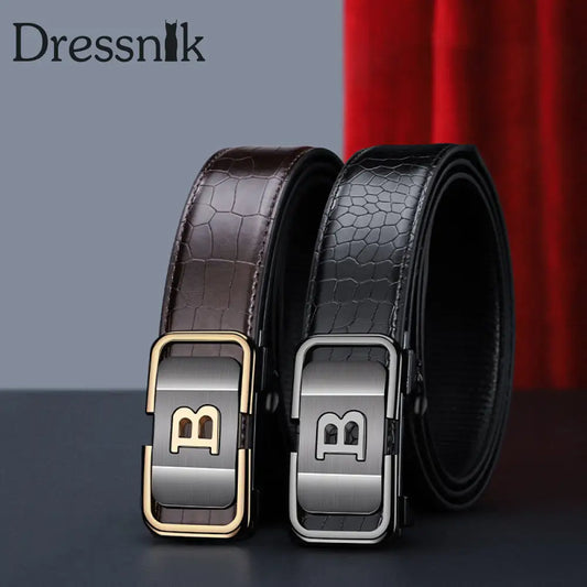 🔥🖤Wyprzedaż w Czarny Piątek:40% ZNIŻKI🔥Męski pasek z automatyczną klamrą we wzór krokodyla Bestseller