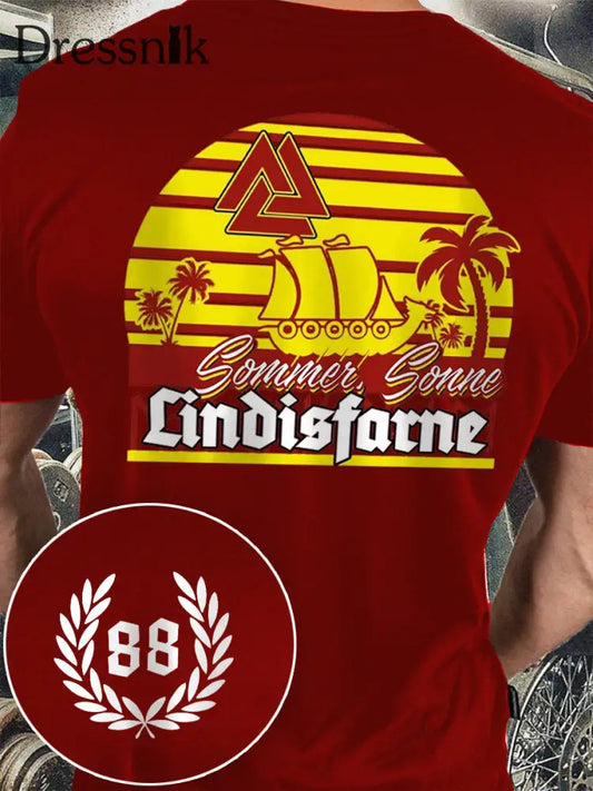 Opa War Kein Mörder bedrucktes Kurzarm-T-Shirt für Männer Schwarz / S