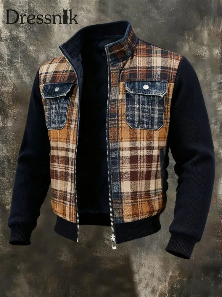 Patchwork-Jacke für Herren als bild / S