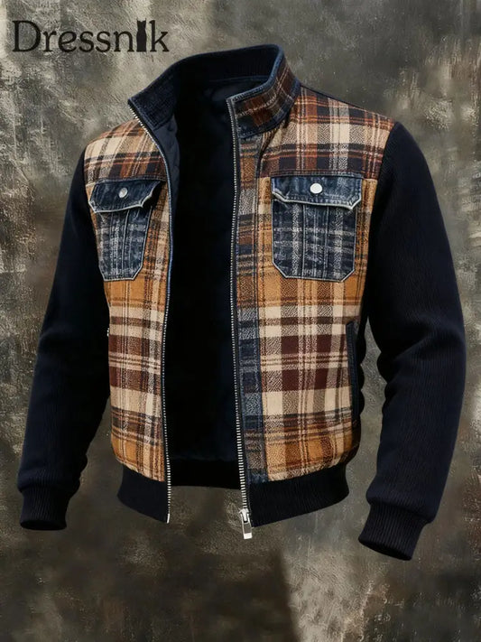 Patchwork-Jacke für Herren als bild / S