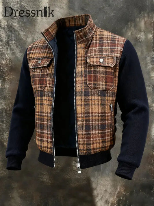 Patchwork-Jacke für Herren als bild / S