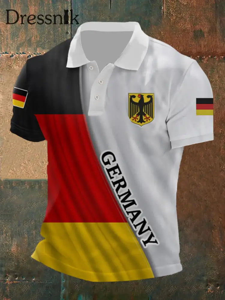 Polos hirt mit deutscher Flagge für Männer als bild / S