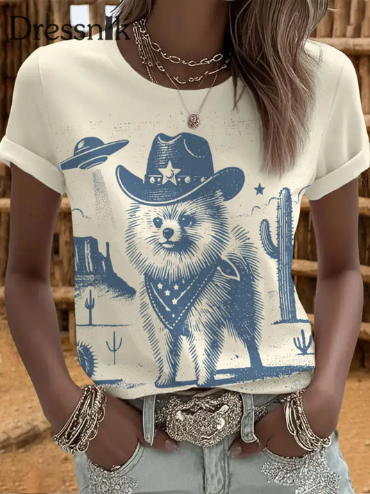 Pommersche T-Shirts für Frauen Aprikose / S