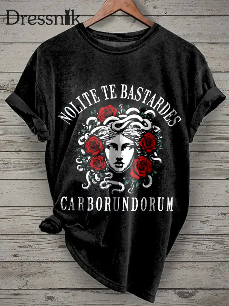 Retro Kunstdruck Casual T-Shirt als bild / S