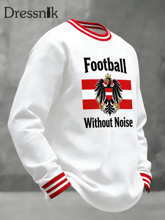 Retro Österreich 2026 World Cup Casual Crewneck Sweatshirt Weiß / S