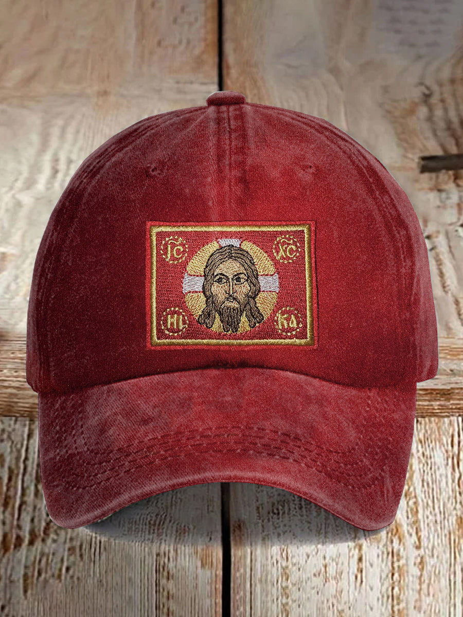 Vintage Jesus Print Casual Baseball mütze