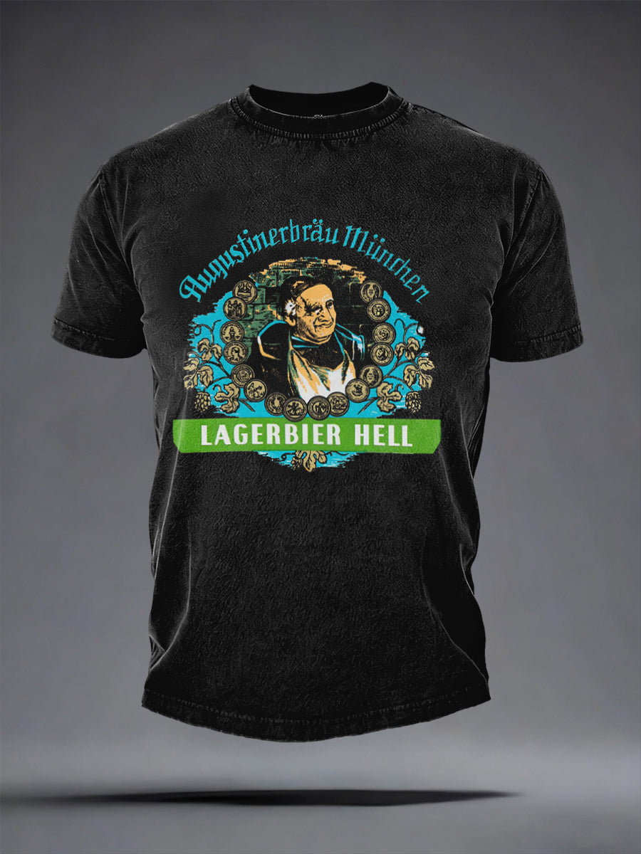 Herren-Bierliebhaber-T-Shirt mit kurzen Ärmeln