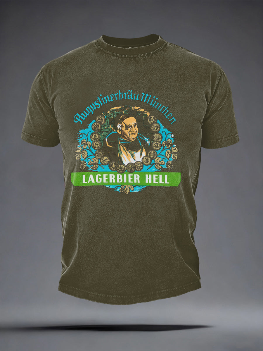 Herren-Bierliebhaber-T-Shirt mit kurzen Ärmeln