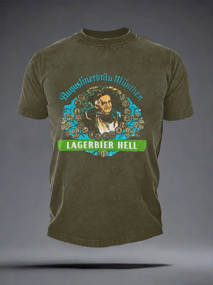 Herren-Bierliebhaber-T-Shirt mit kurzen Ärmeln