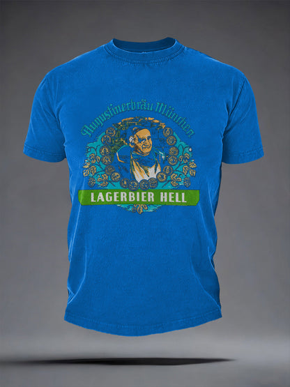 Herren-Bierliebhaber-T-Shirt mit kurzen Ärmeln