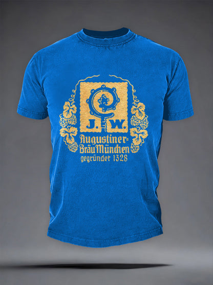 Herren-Bierliebhaber-T-Shirt mit kurzen Ärmeln