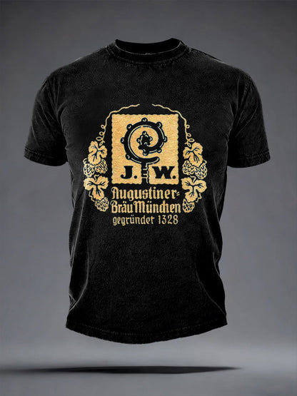 Herren-Bierliebhaber-T-Shirt mit kurzen Ärmeln