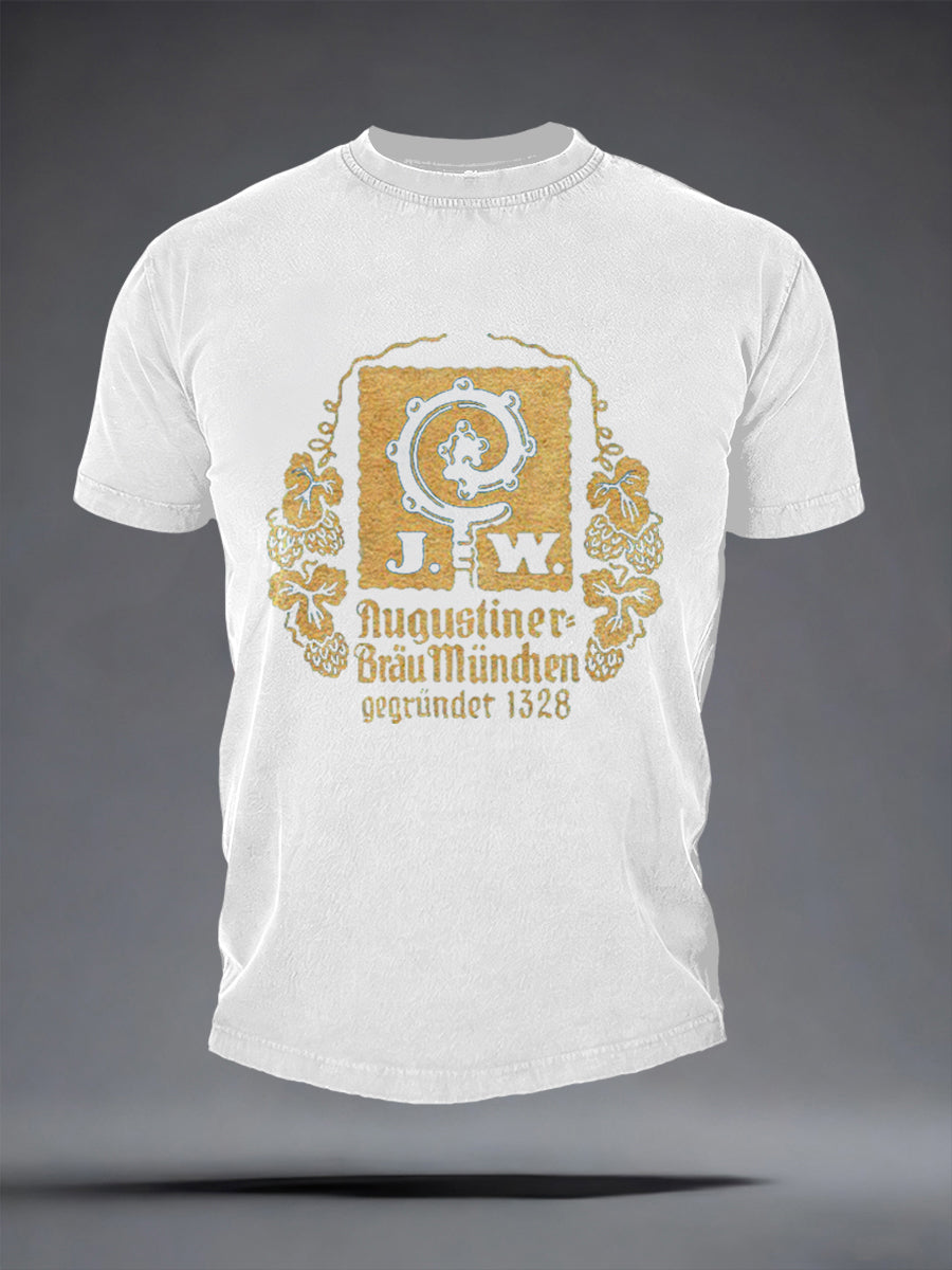 Herren-Bierliebhaber-T-Shirt mit kurzen Ärmeln