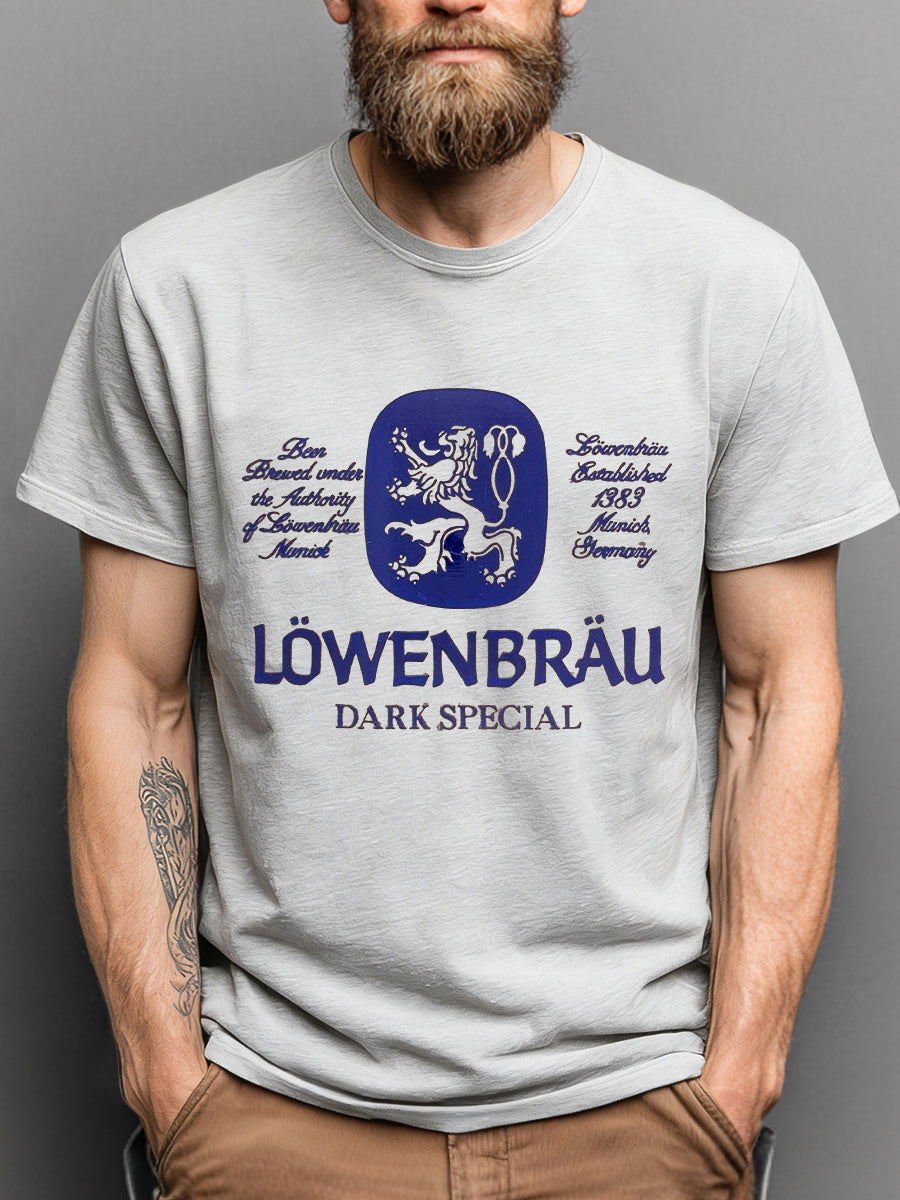 Retro klassisches deutsches Bier liebhaber 100% Baumwolle T-Shirt